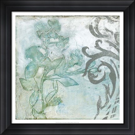 Framed Flower Spray I Print