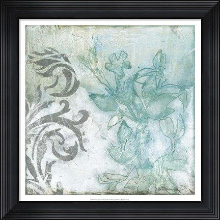 Framed Flower Spray II Print