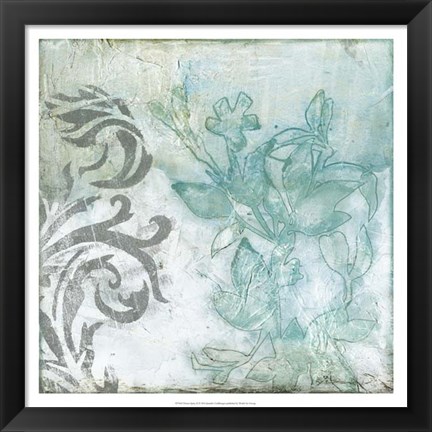 Framed Flower Spray II Print