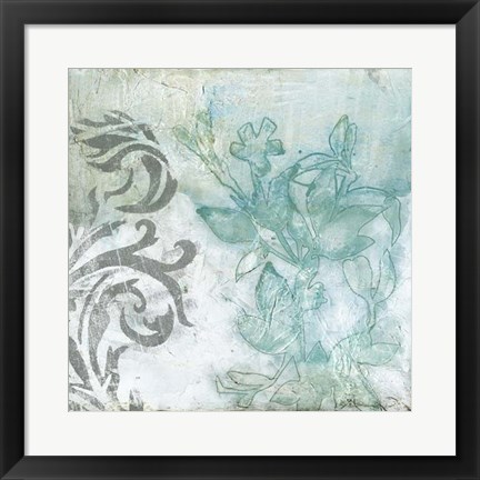 Framed Flower Spray II Print