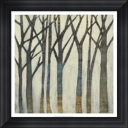 Framed Birch Line I Print