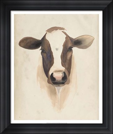 Framed Watercolor Animal Study VII Print
