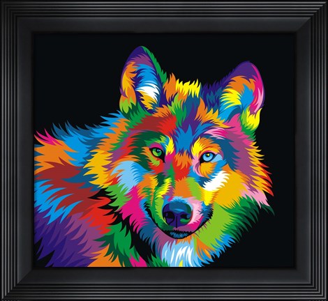 Framed Wolf Print