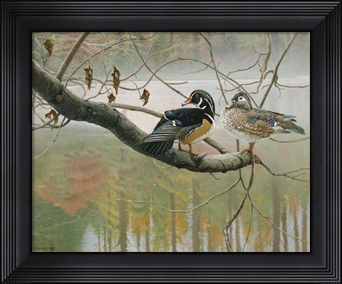 Framed Colors Of Autumn Print