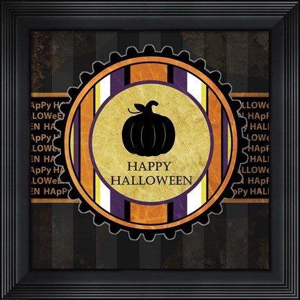 Framed Happy Halloween Print