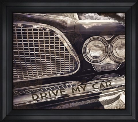 Framed Drive my Car Print