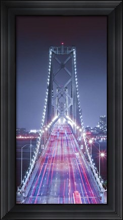 Framed Oakland Bridge 3 Color Print