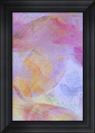 Framed Flores en Hielo Compo 3 Print