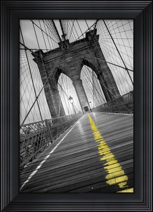 Framed Brooklyn Bridge - Pop Print