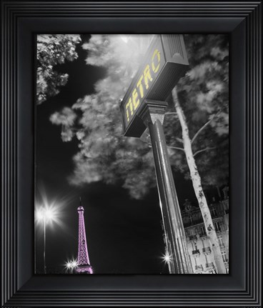 Framed Paris Metro Pop Print