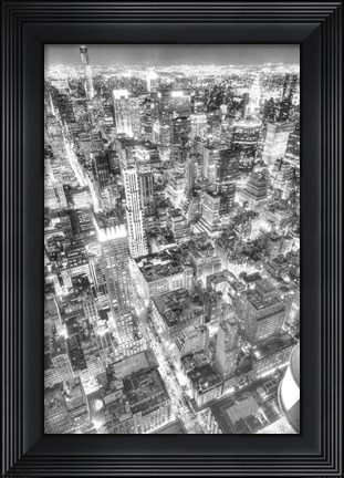 Framed Gotham City BW Print