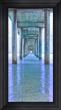 Framed Muelle Vertical Pano Print