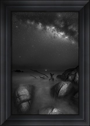 Framed Milky Way Huatulco 2 Print
