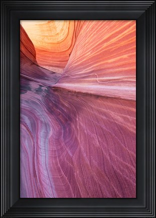 Framed Wave detail Print