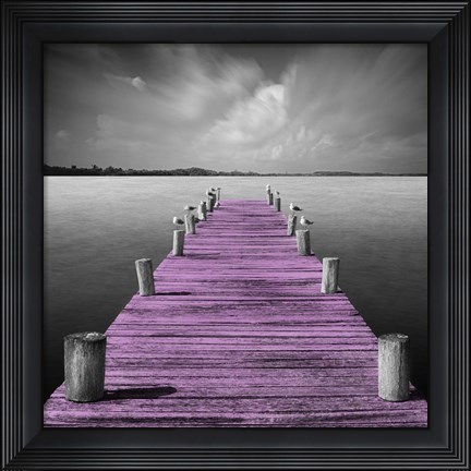 Framed Tierra Desnuda - Pop Pink Print