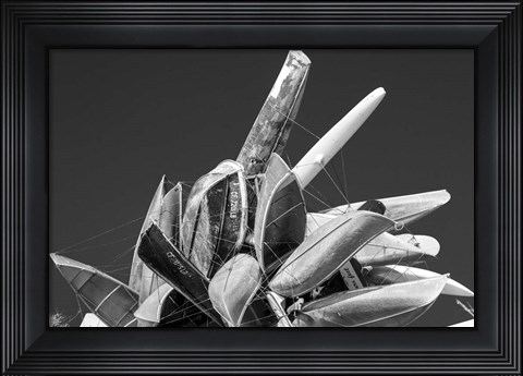 Framed Sky Boats Print