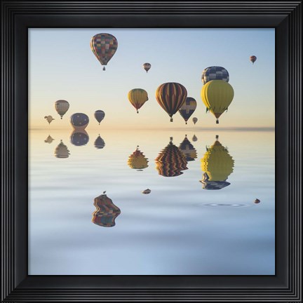 Framed Love is in Air V Print