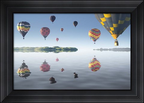 Framed Love is in Air IX Print