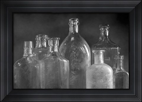 Framed 7 Bottles Print