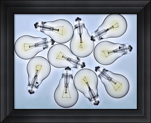 Framed 10 Focos Print