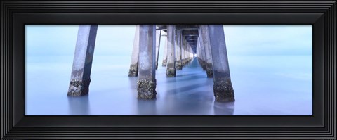 Framed Naples Pier Morning Print