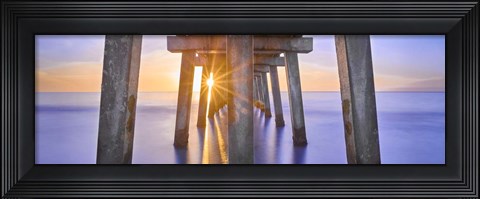 Framed Naples Pier Panoramic II Print