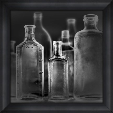 Framed 7 Botellas 3 INV Print