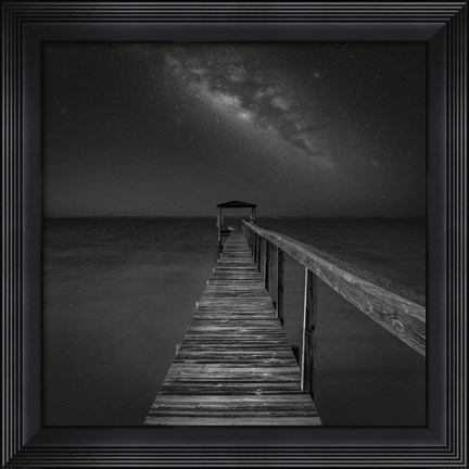 Framed Milky Way in Florida 2 Print