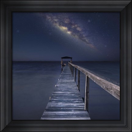 Framed Milky Way in Florida Print