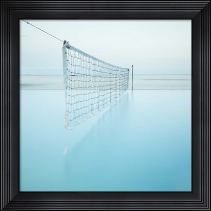 Framed Net at Pool Color Print
