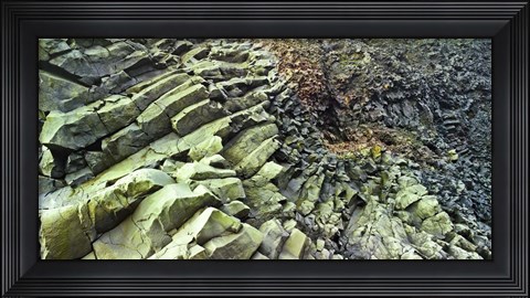 Framed Rocks Iceland 5 Print