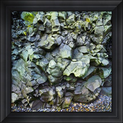 Framed Rocks Iceland 6 Print