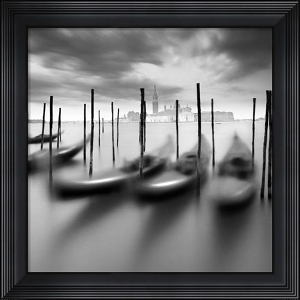 Framed 3 Gondolas 2 Print