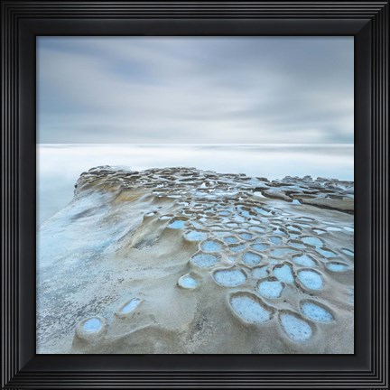 Framed Crateres Color Cuadrada Print