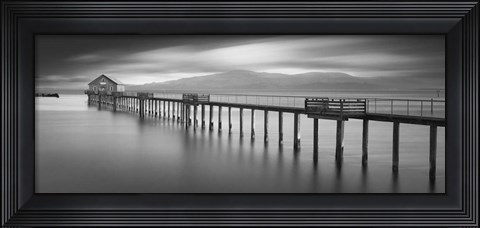 Framed Piers End Pano Print