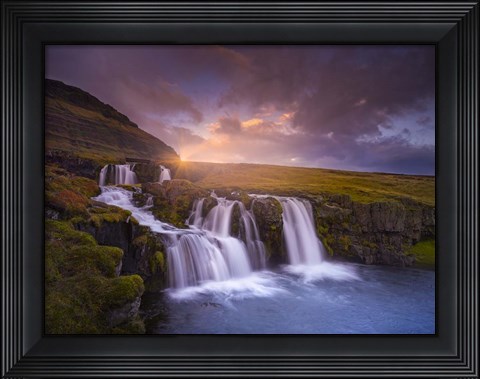 Framed Snaefellnesfall Sunset Print