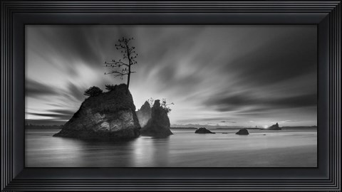 Framed Three Rocks Print