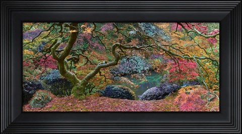 Framed Final Rainbow Tree Print
