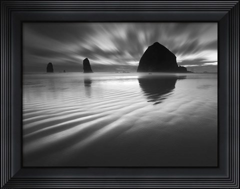 Framed Cannon Beach Textures 1 Print