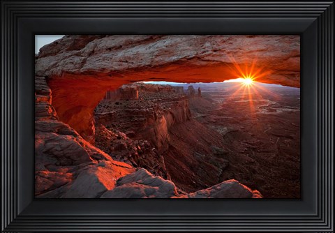 Framed Mesa Arch Sunrise Print