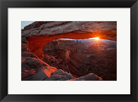 Framed Mesa Arch Sunrise Print