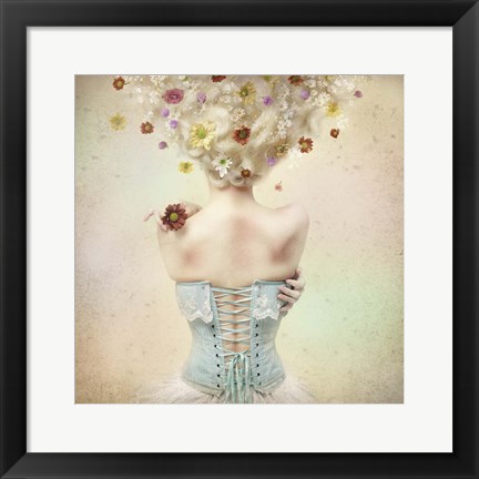 Framed Girl of the Flower Garden Print