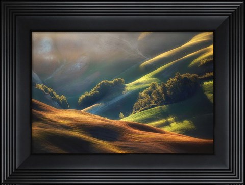 Framed Tuscany Sunrise Print
