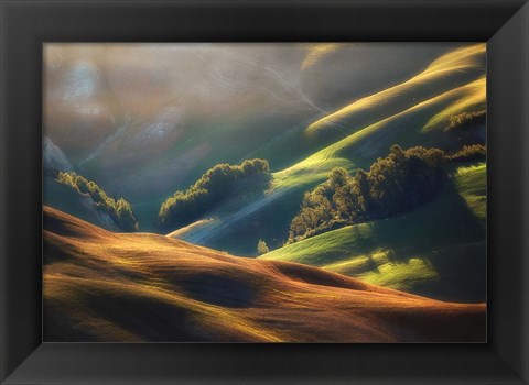 Framed Tuscany Sunrise Print
