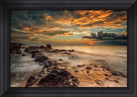 Framed Angry Beach Print