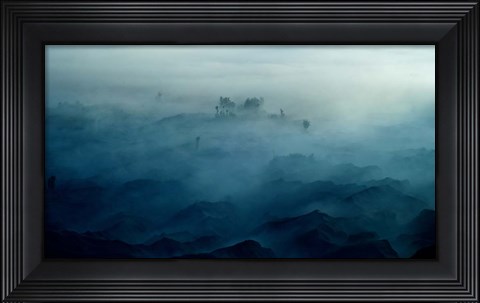 Framed Land of Fog Print
