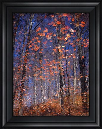 Framed Autumn Leaves Print