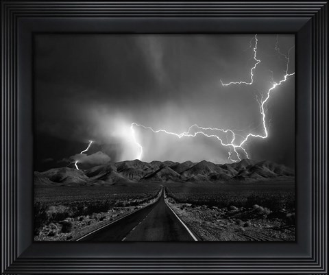 Framed On the Road With the Thunder Gods Print