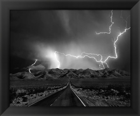 Framed On the Road With the Thunder Gods Print