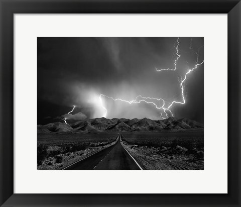 Framed On the Road With the Thunder Gods Print